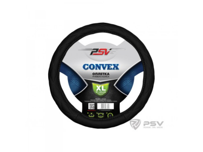 Оплeтка на руль "PSV" CONVEX (Черный) XL