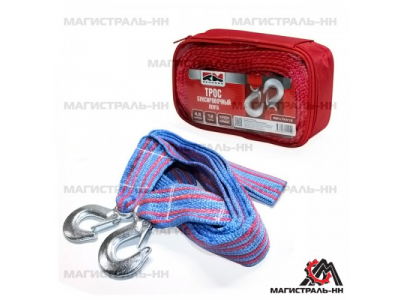 Трос буксировочный лента (4,5 м 12 т.) крюк/крюк "RedMark" от REDMARK Трос буксировочный лента (4,5 м 12 т.) крюк/крюк "RedMark"