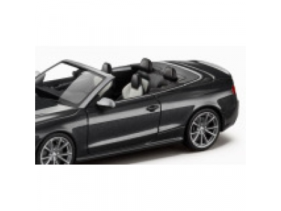 Модель автомобиля Audi RS5 Cabriolet, Scale 1:43, Daytona grey, артикул 5011215323 от VAG Модель автомобиля Audi RS5 Cabriolet, Scale 1:43, Daytona grey, артикул 5011215323