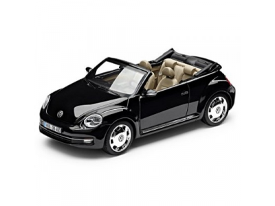 Модель автомобиля Volkswagen Beetle Cabrio, Deep Black Pearl Effect, Scale 1:43 от VAG Модель автомобиля Volkswagen Beetle Cabrio, Deep Black Pearl Effect, Scale 1:43