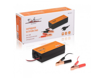 Зарядное устройство 5А 12В, автоматическое, импульсное (диодный индикатор)