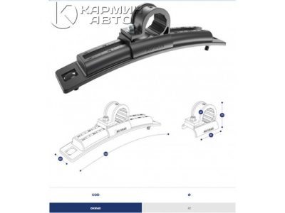 DOMAR dk8145 крепление крыла 42 пластиковое с комплектом крепежа